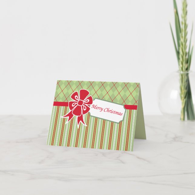 Cartão de Natal de Arco Retroativo (Frente)