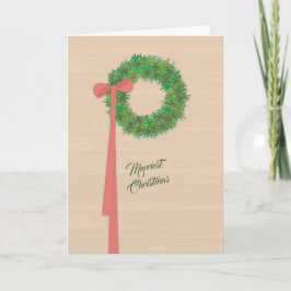 Cartão de Natal de Arte de Coroa