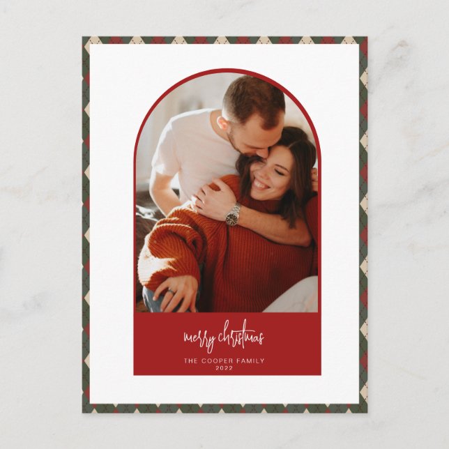 Cartão de Natal de Arte Moderna (Frente)