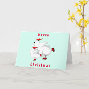 Cartão de Natal de Bear Familiar