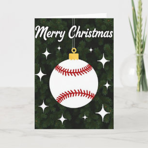 Cartão de Natal de Beisebol