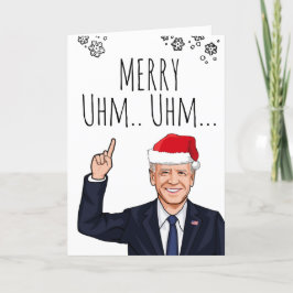 Cartão de Natal de Biden: Feliz Uhm Uhm...A Coisa