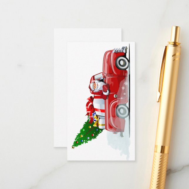 Cartão de Natal de Boas Festas (Frente/Verso In Situ)