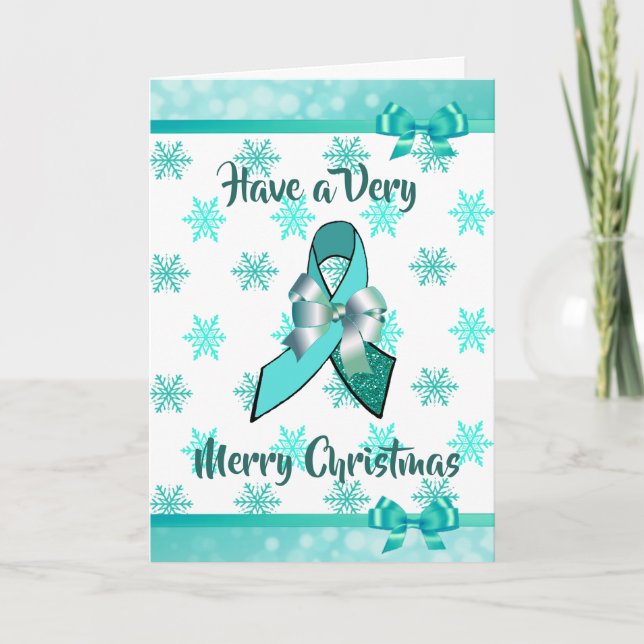 Cartão de Natal de Boas Festas para Miastenia Grav (Frente)