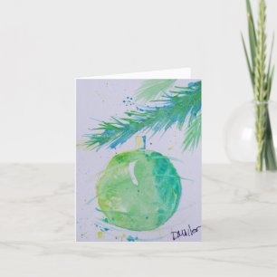 Cartão de Natal de Bola de abstrato Natal