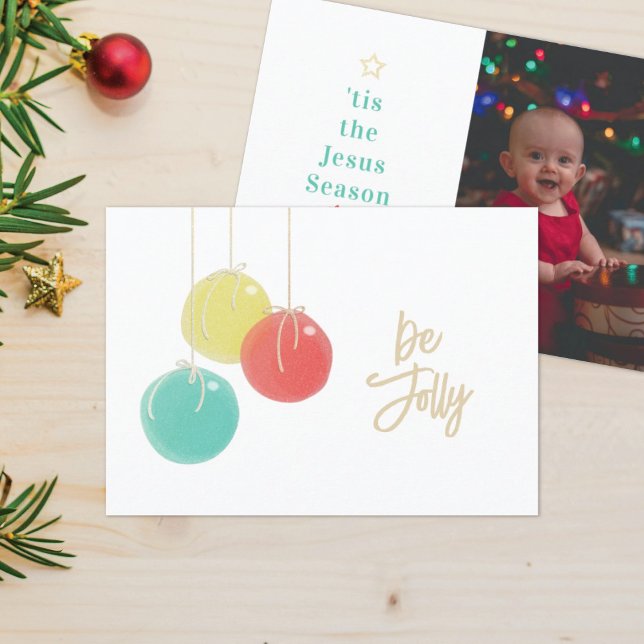 Cartão de Natal de Bolas de Natal Sparkly (Criador carregado)