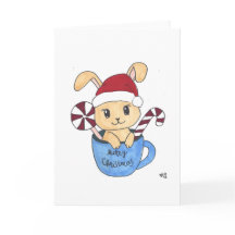 Cartão de Natal de Bunny