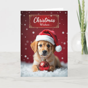 Cartão de Natal de Cachorrinho