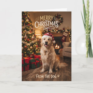 Cartão de Natal de Cachorrinho da Perspectiva do C