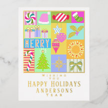 Cartão de Natal de Calendário Antecipado