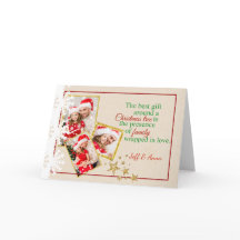 Cartão de Natal de Cartolina do Country Faux