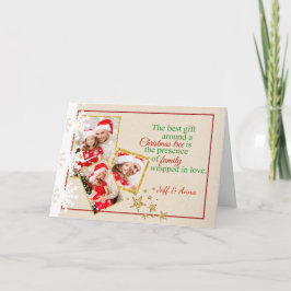 Cartão de Natal de Cartolina do Country Faux