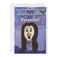 Cartão de Natal de Cartoon de Versalhes