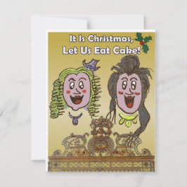 Cartão de Natal de Cartoon de Versalhes Bonito e H