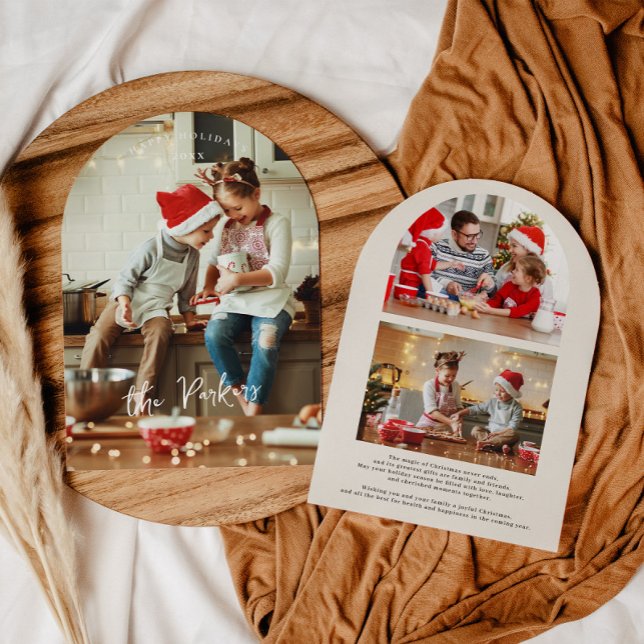 Cartão de Natal de Colagem de Fotografias Archadas (Criador carregado)