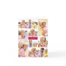 Cartão de Natal de Colagem de Fotos Feriados