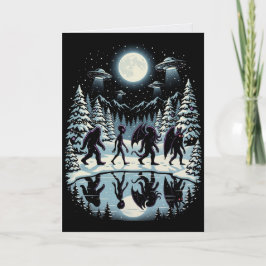 Cartão de Natal de Criptozoologia Pé-grande Mothma
