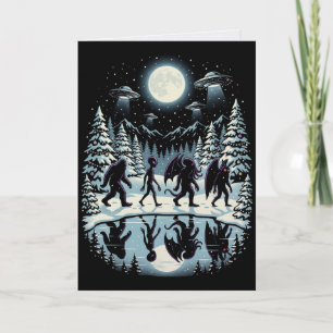 Cartão de Natal de Criptozoologia Pé-grande Mothma