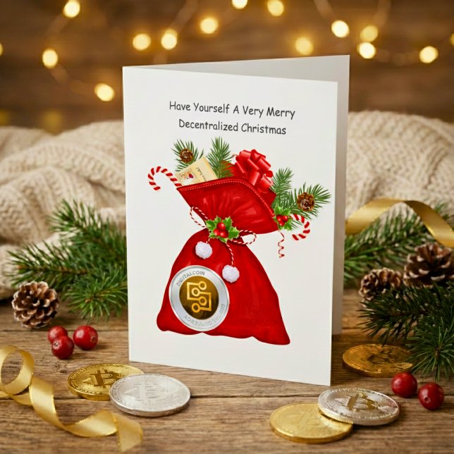 Cartão de Natal de Cryptocurrency Descentralizado (Decentralized Cryptocurrency Christmas Card)