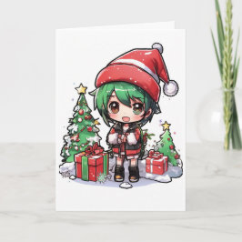 cartão de natal de desenho animado