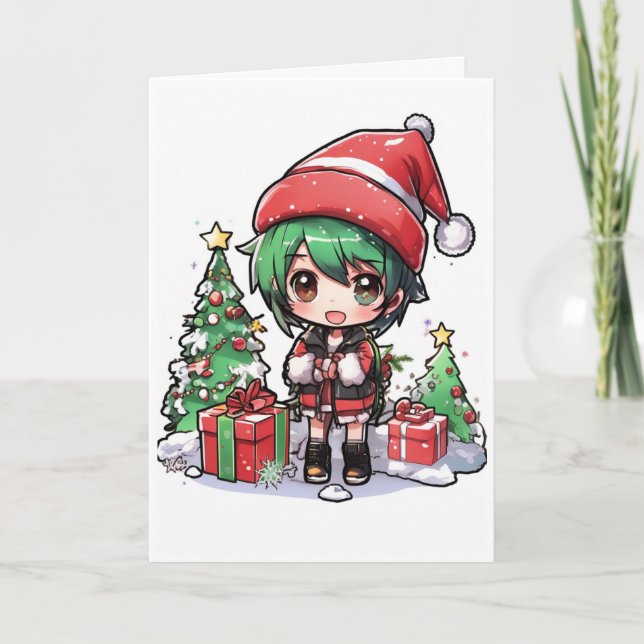 cartão de natal de desenho animado (Frente)