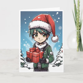 cartão de natal de desenho animado
