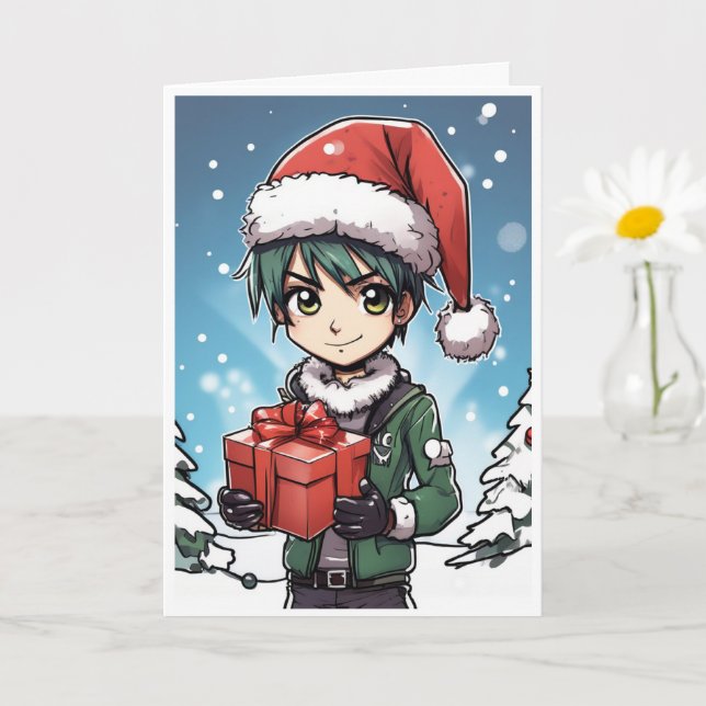 cartão de natal de desenho animado (Planta pequena)