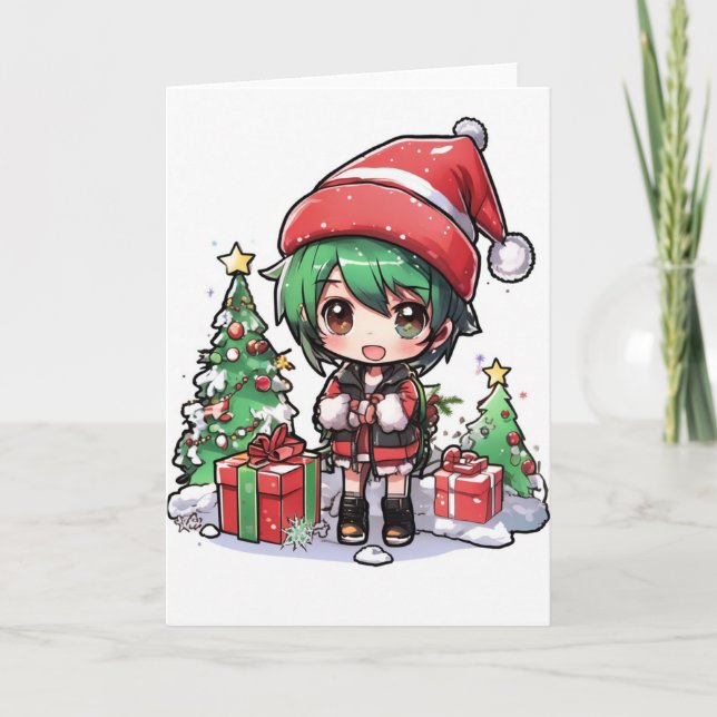 cartão de natal de desenho animado (Frente)