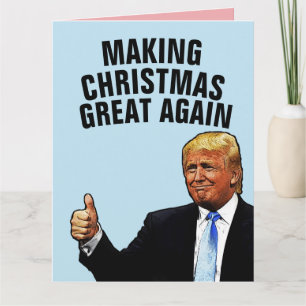 CARTÃO DE NATAL DE DONALD TRUMP TORNANDO O NATAL Ó
