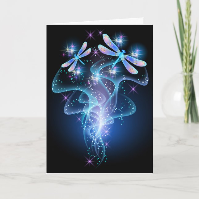 Cartão de Natal de Dragonfly Personalizado (Frente)