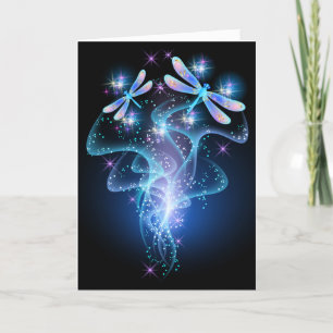 Cartão de Natal de Dragonfly Personalizado