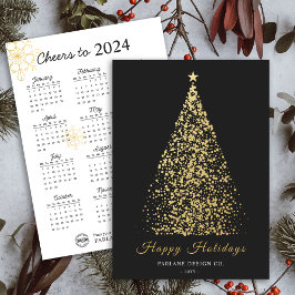 Cartão de Natal de Empresa Árvore de Natal Calendá