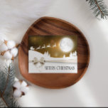 Cartão de Natal de Empresa Dourado da Faixa de Opç<br><div class="desc">Cartão de Feriado de Fita Dourada. Adicione sua própria mensagem ao fundo.</div>