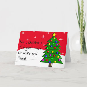 Cartão de Natal de Enfermeira