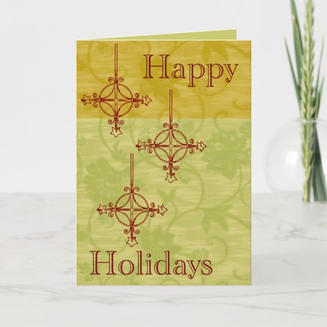 Cartão de Natal de Estilo Vintage 70 (Frente)