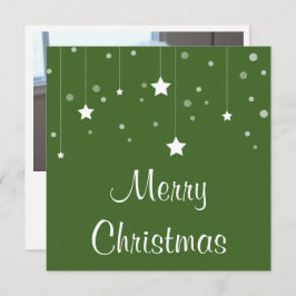 Cartão de Natal de Estrelas Brancas