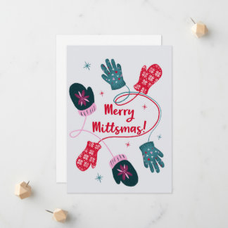 Cartão de Natal de feliz Mittsmas