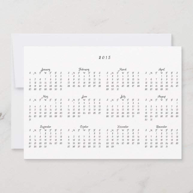 Cartão de Natal de Feriado de Foto 2015 (Frente)