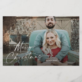 Cartão de Natal de Férias com Foto de Feliz Natal
