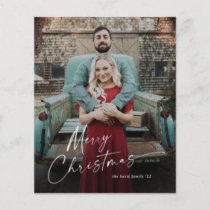 Cartão de Natal de Férias com Foto de Feliz Natal