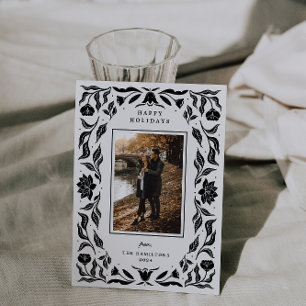 Cartão de Natal de Férias do ornamentado