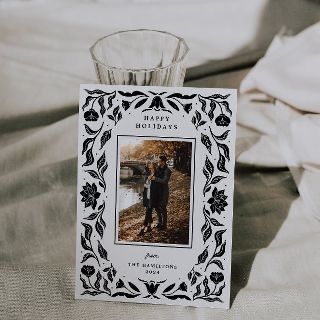 Cartão de Natal de Férias do ornamentado (Criador carregado)