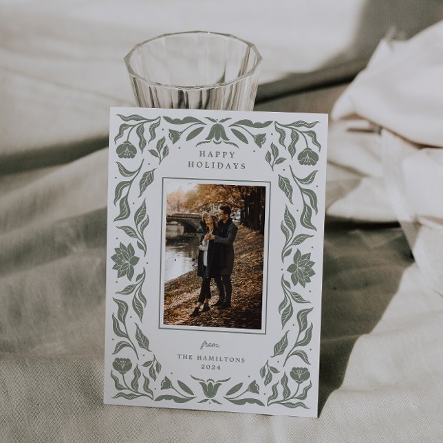 Cartão de Natal de Férias do ornamentado (Criador carregado)