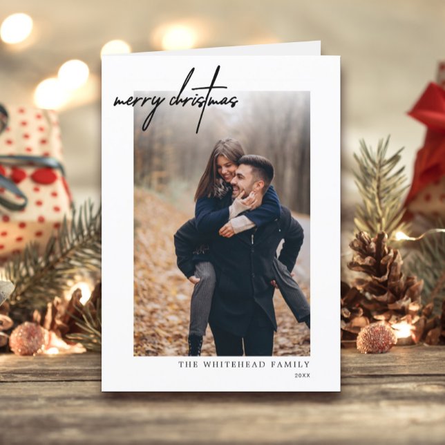 Cartão de Natal de Férias Moderno (Criador carregado)