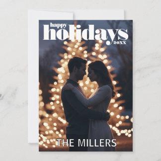 Cartão de Natal de Férias Moderno