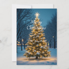 Cartão de Natal de Férias Simples