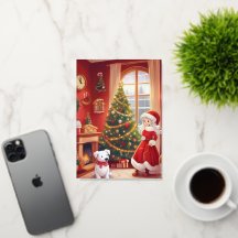 Cartão de Natal de Folha Dobrada