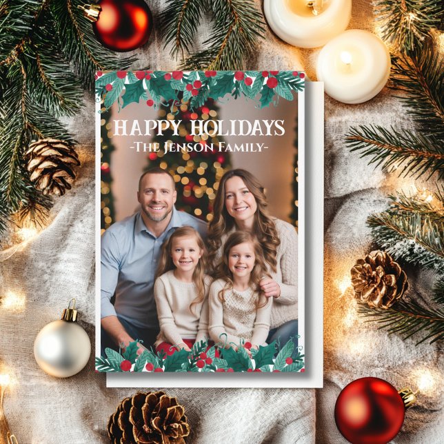 Cartão de Natal de Fotada de Fronteira (Criador carregado)