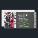 Cartão de Natal de Foto Chalkboard<br><div class="desc">Cartão de Natal de Foto Chalkboard</div>