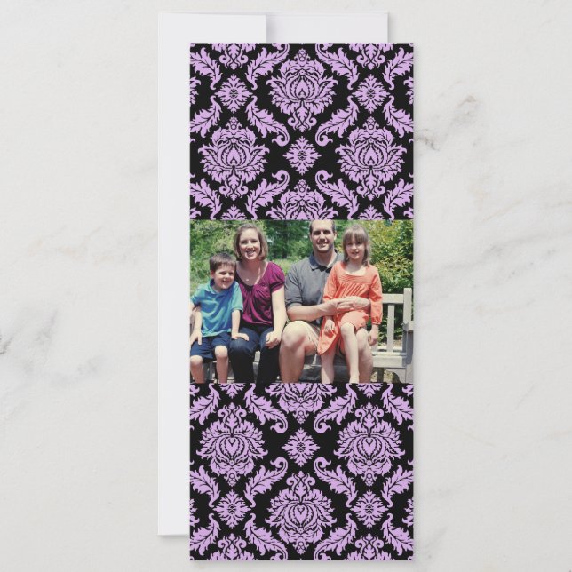 Cartão de Natal de Foto da Família 4x9 (Frente)